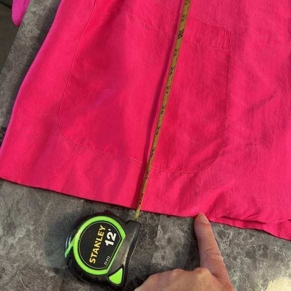 Campaignie Internationale Express Hot Pink silk 90s oversized blazer - Picture 15 of 15